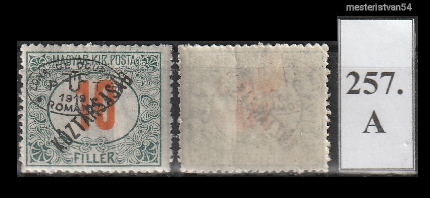 1919.Debrecen -Román megszállás (II.) November 21. A-257