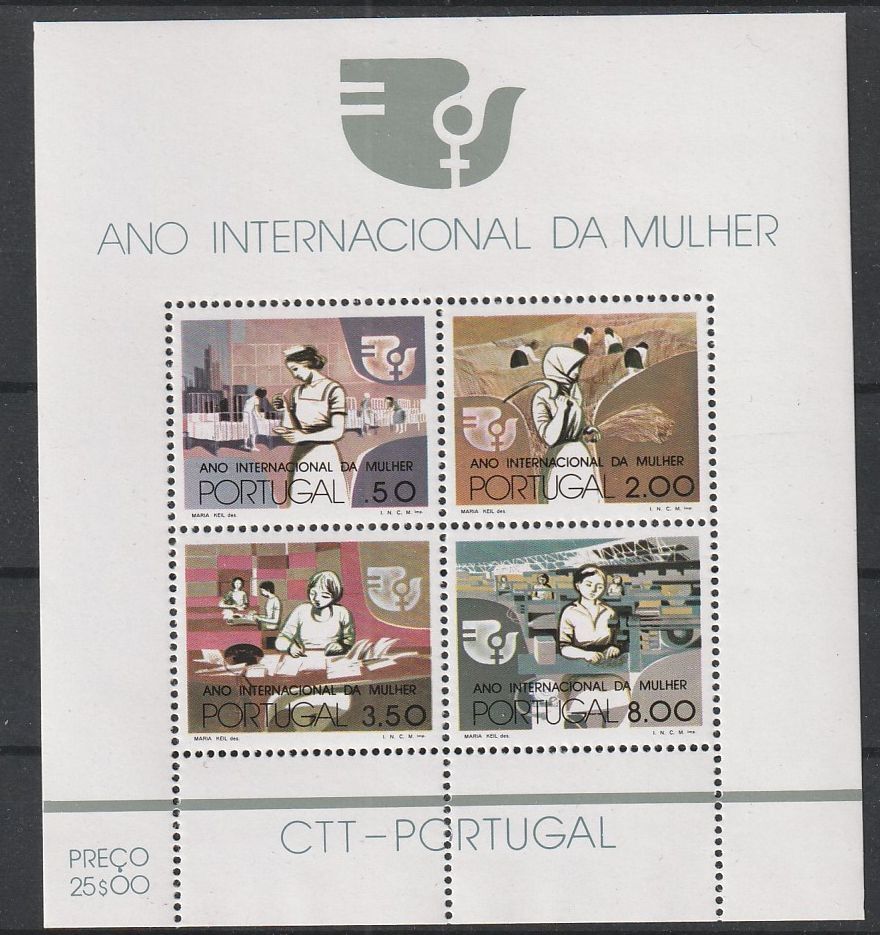 Portugália  Postatiszta Blokk