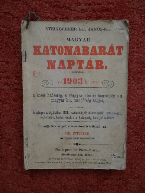 Katonabarát naptár 1903