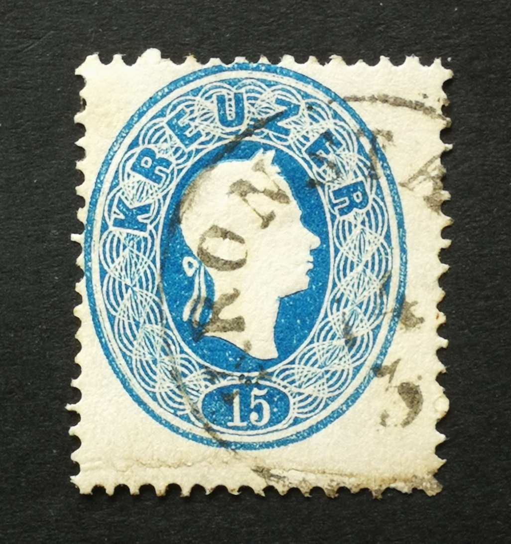 Magyarország 1861 Könyvnyomat 15 Kr. KRONSTA(DT) Brassó