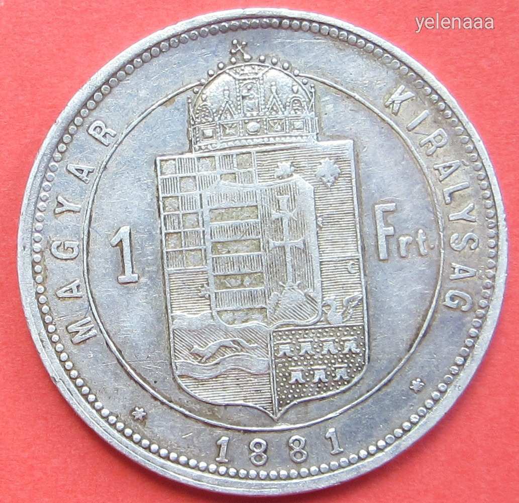 Ezüst 1 forint 1881 K.B.