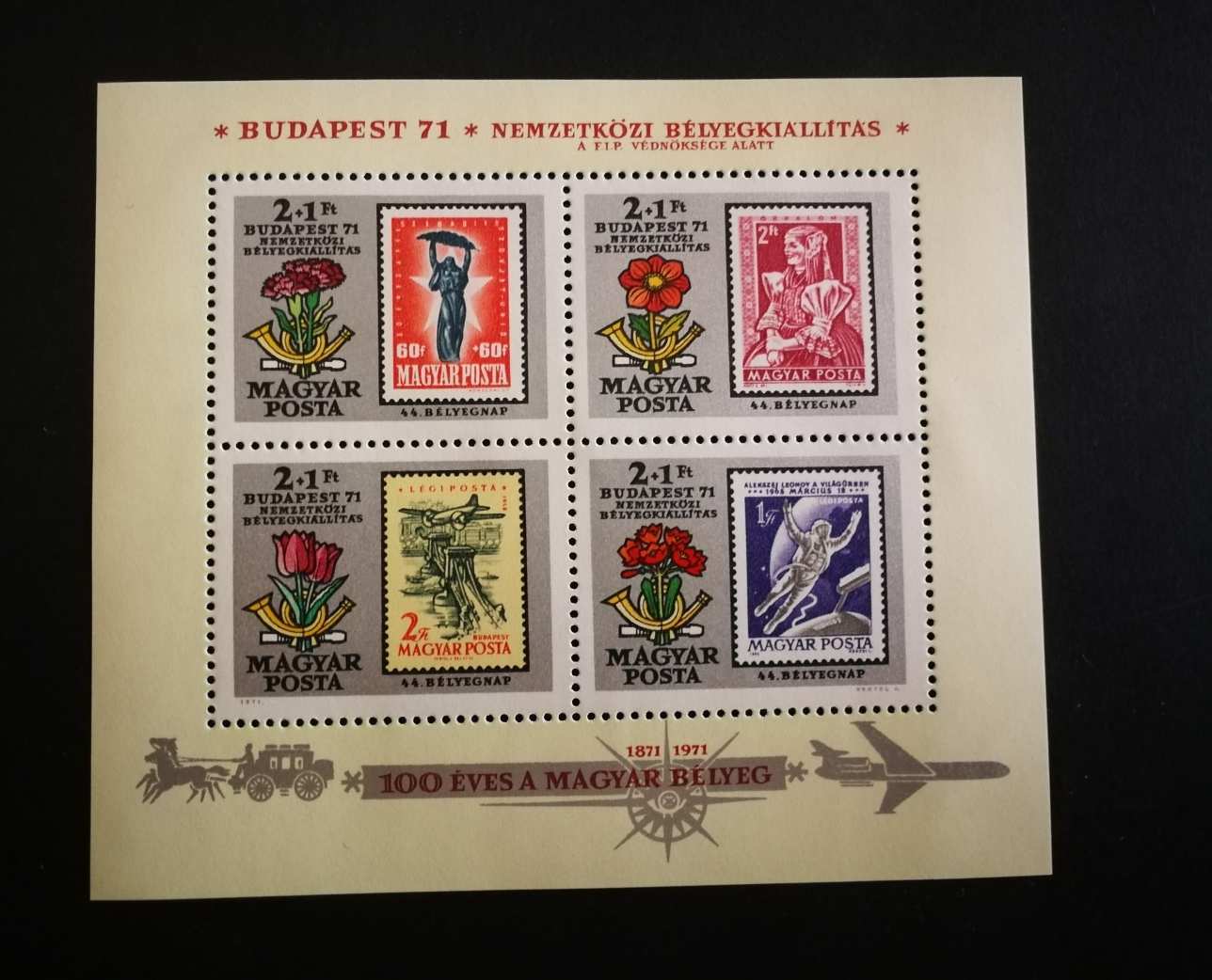 Magyarország 1971 Bélyegnap Budapest blokk ** L