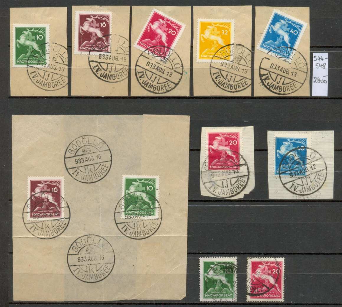 M94 - 1933 IV. Cserkész Világdzsembori (Gödöllő) emlékbélyeg tétel