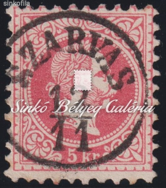 1867. Könyvnyomat 5kr, SZARVAS