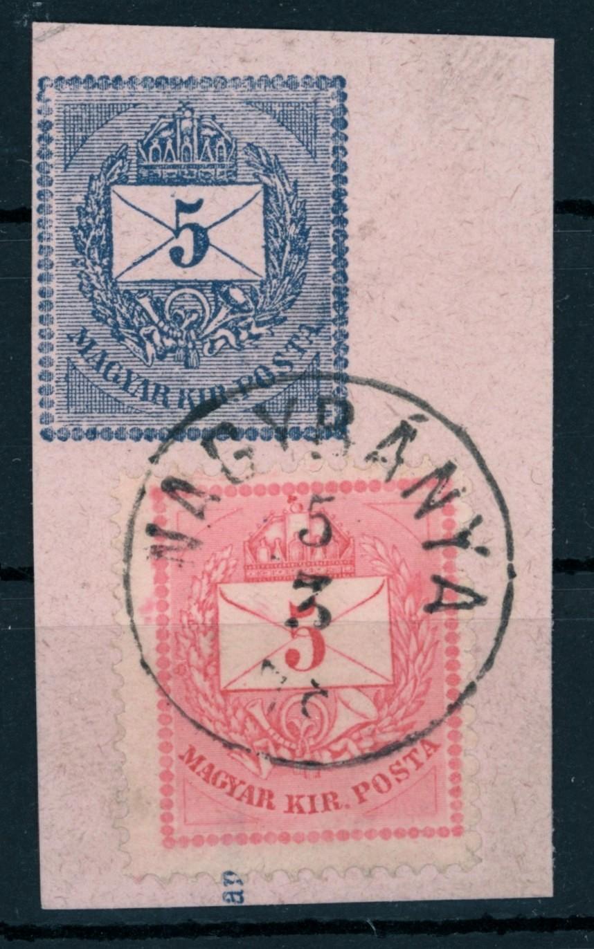 1874 krajcáros NAGYBÁNYA bélyegzés kivágáson Szatmár Romania Gudlin E3.15 / 30 pont (e51)