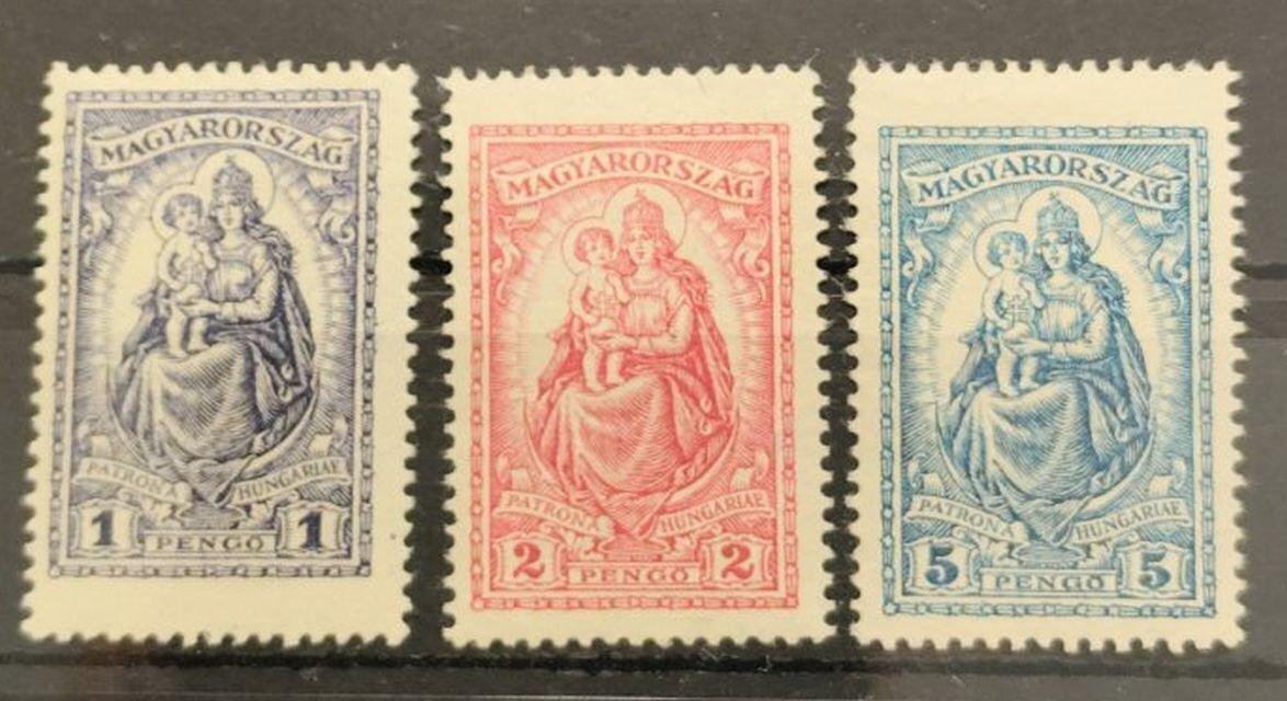 1926-os keskeny Madonna sor 3 db