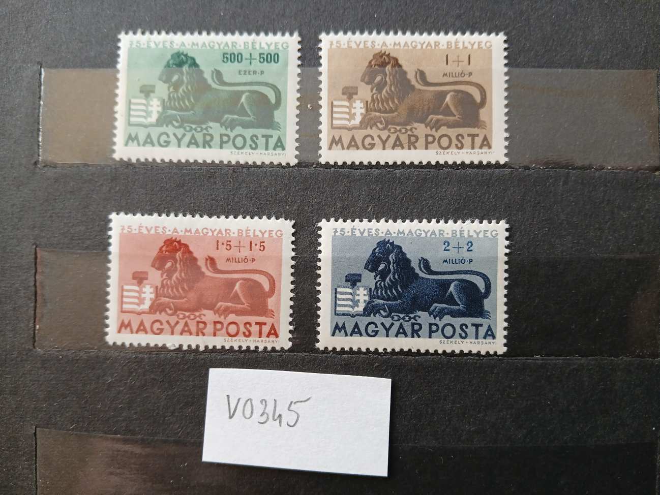 V0345 Magyar bélyeg 1946 939-942 postatiszta - kat.ár 1800 HUF