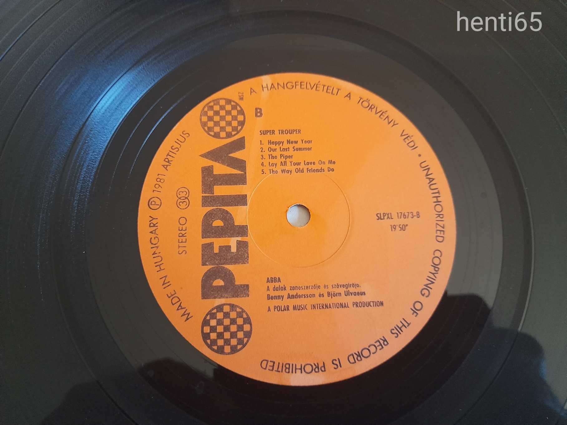Abba  : Super Trouper            LP  !!!