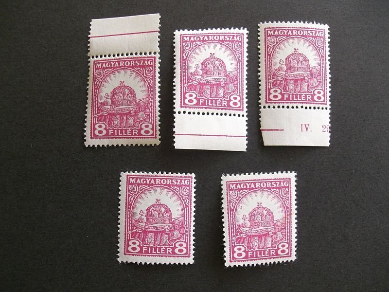 1928. Pengő-fillér(II) sorból 5 darab **  8 filléres (A) (törés)