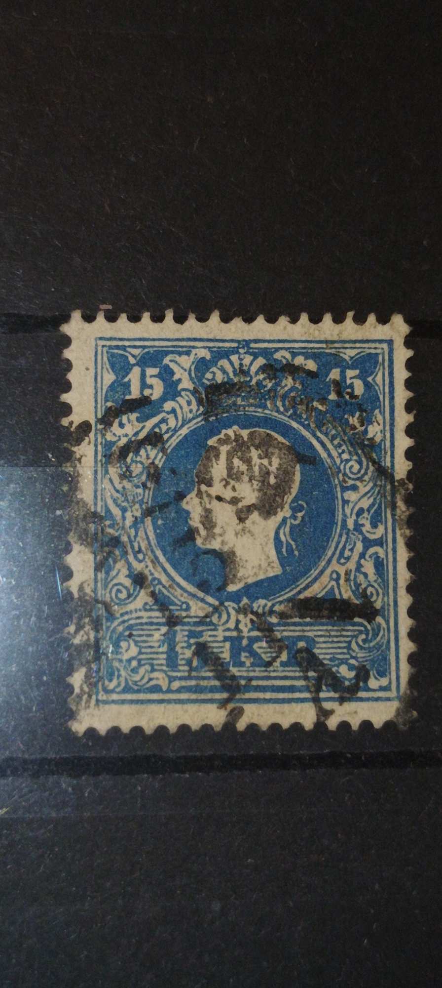 1858 konyvnyomat dombornyomassal 15kr