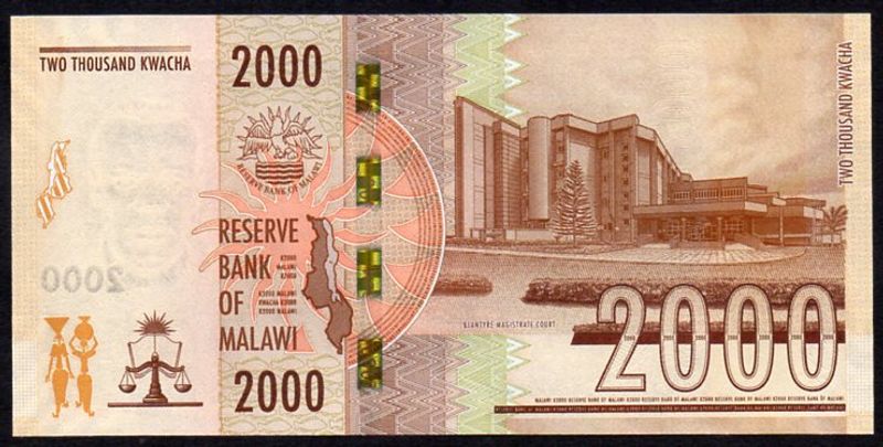 Malawi 2000 kwacha UNC 2021