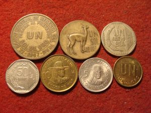 Peru 7 féle érme egyben