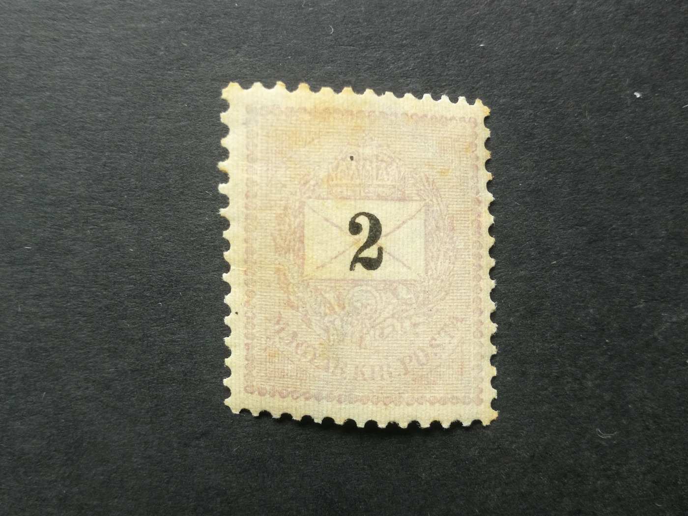 Magyarország 1898 Feketeszámú krajcáros,2 kr.* enyhe barnulás  A