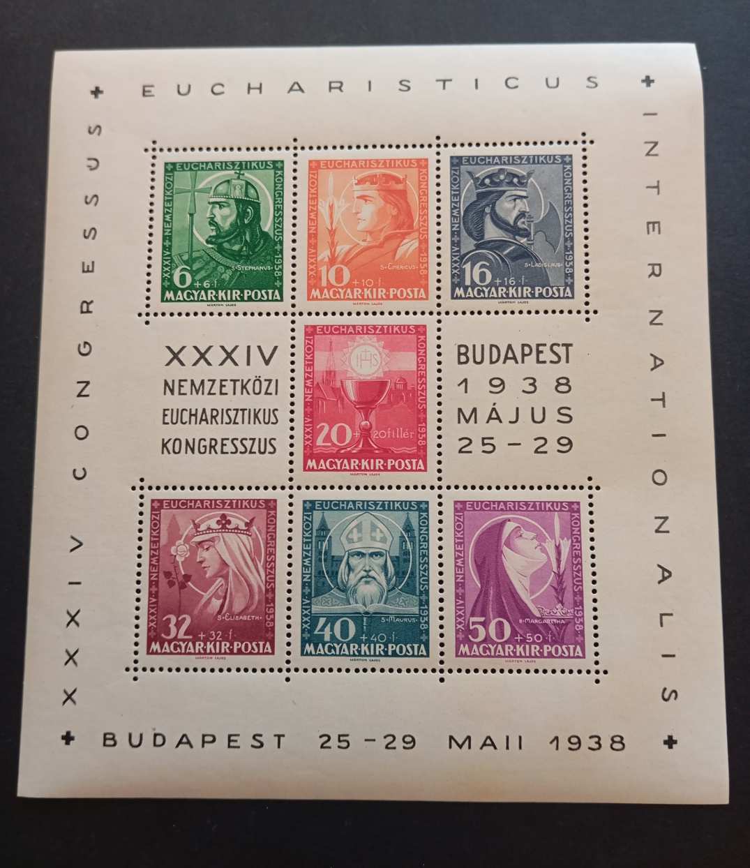 Magyarország 1938 Eucharisztikus blokk