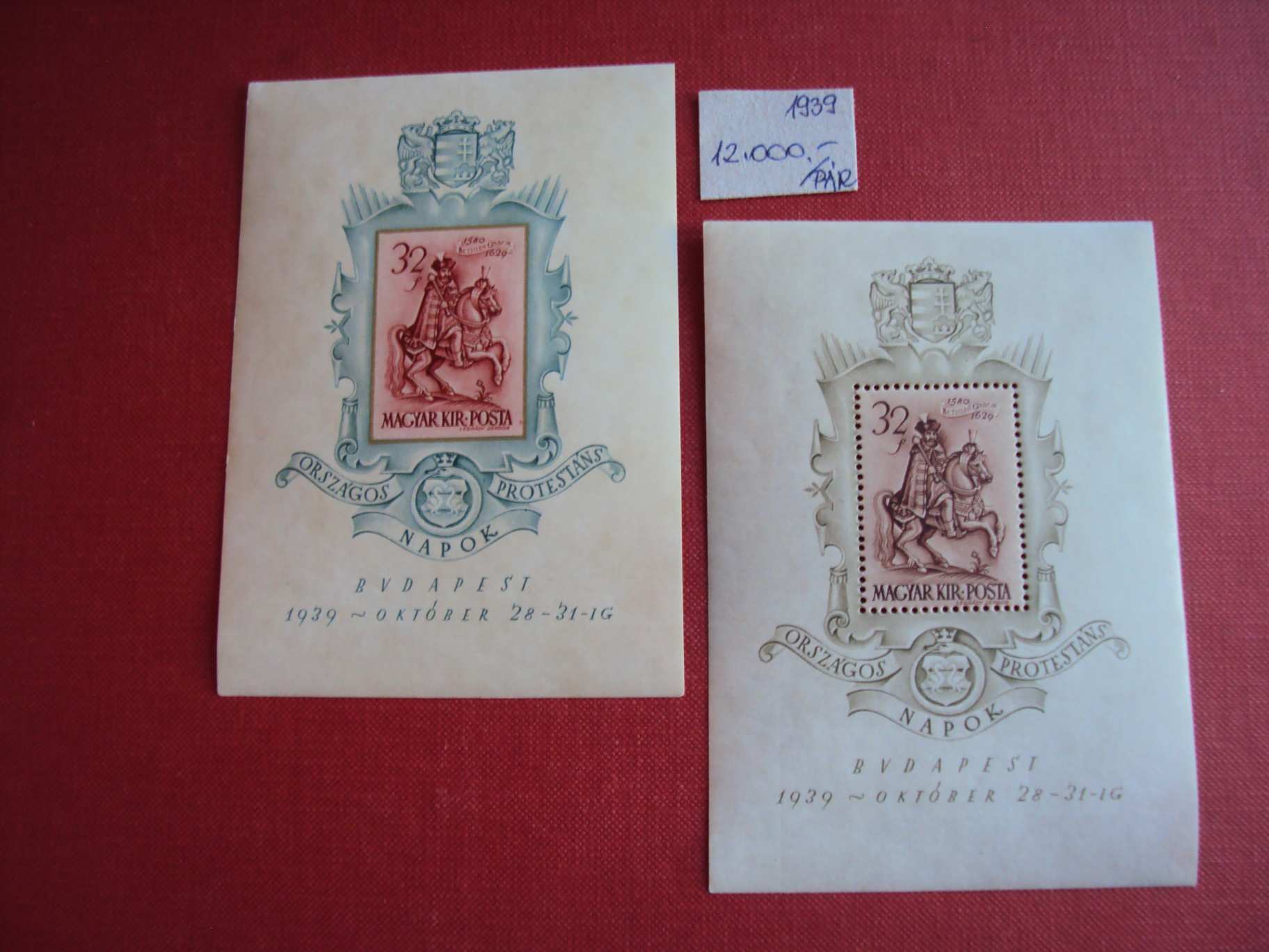 1939-Bethlen Blokkpár postatiszta Harmadárban eladó-BAL-10