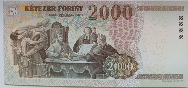 2000 forint 2007 UNC, CB