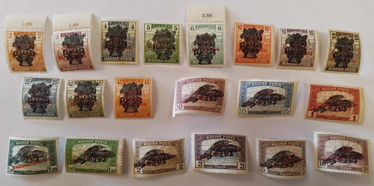 1920 Búzakalász Teljes Sor Ívszélekkel (**)