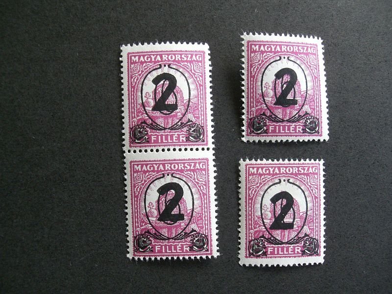 1932. Kisegítő bélyegek(II) 4 darab 519-es postatiszta ** bélyeg