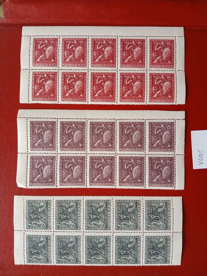 V0175 Magyar bélyeg 1943 761-769  postatiszta