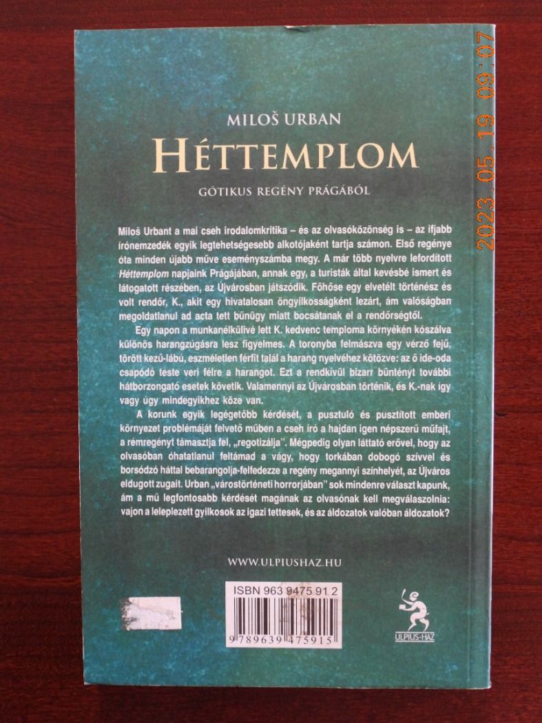Milos Urban - Héttemplom