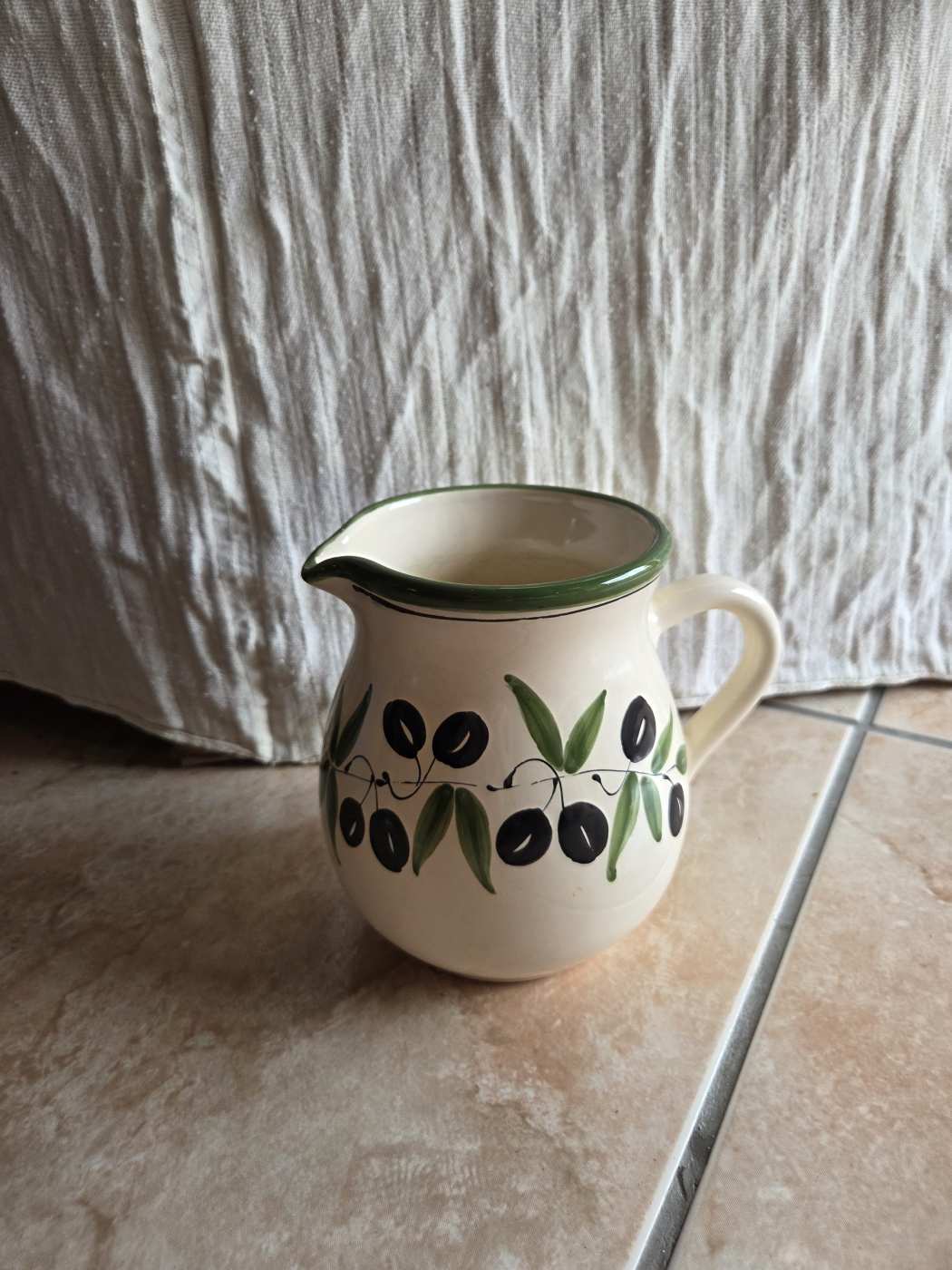 Kerámia kancsó virágos mintával