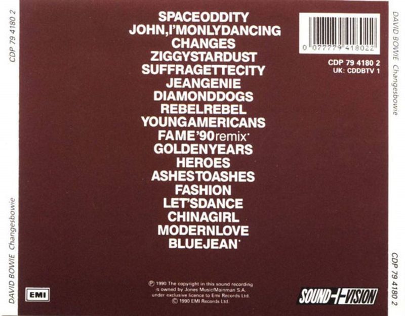 David Bowie - ChangesBowie CD