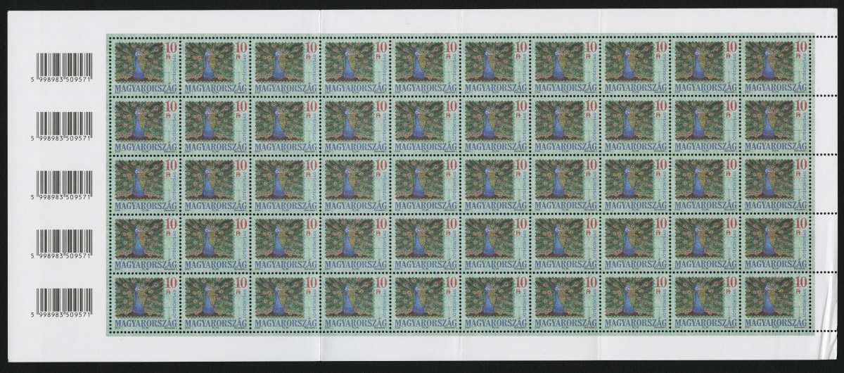 2001 Jótékonyság postatiszta teljes ív ívszélen kis gyűrődés MPIK
