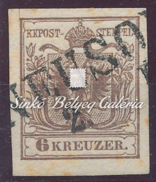 1850. Könyvnyomat 6kr, NEUSOHL
