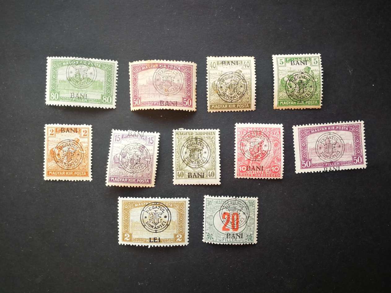 Magyarország 1919 Erdély kolozsvári felülnyomás 11 db zömében * kat ar 1550 Ft H