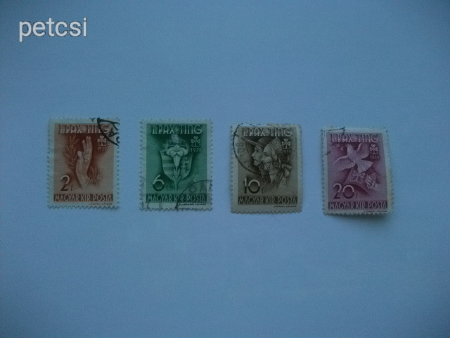 Magyar bélyeg / bélyegsor Pax-Ting 1939 10.