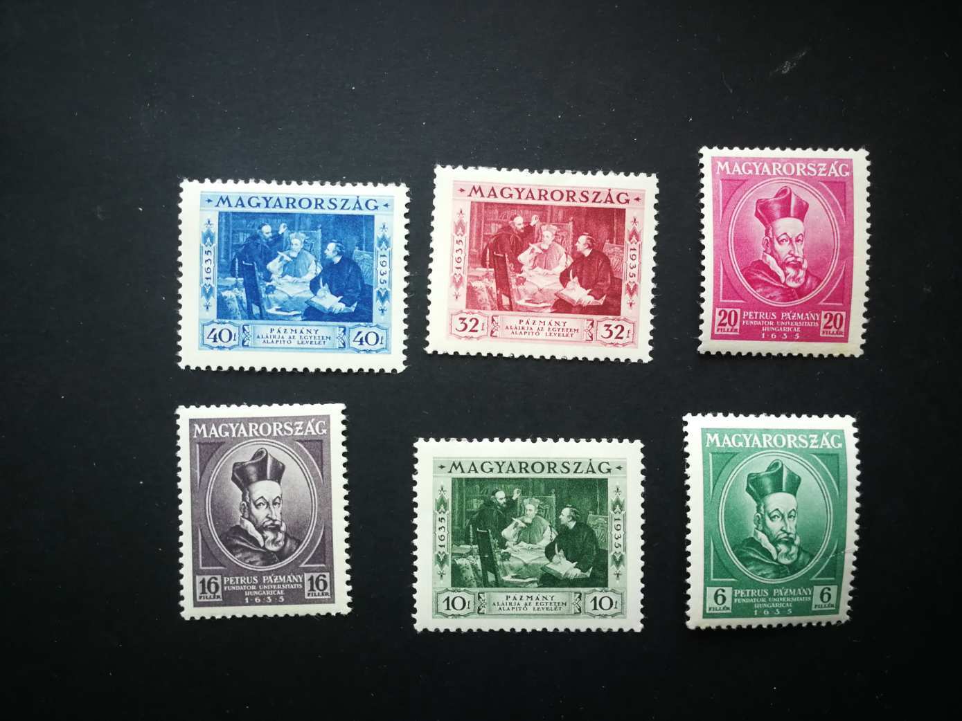 Magyarország 1935 Pázmány Péter * falcos kat. ár 1300 Ft H