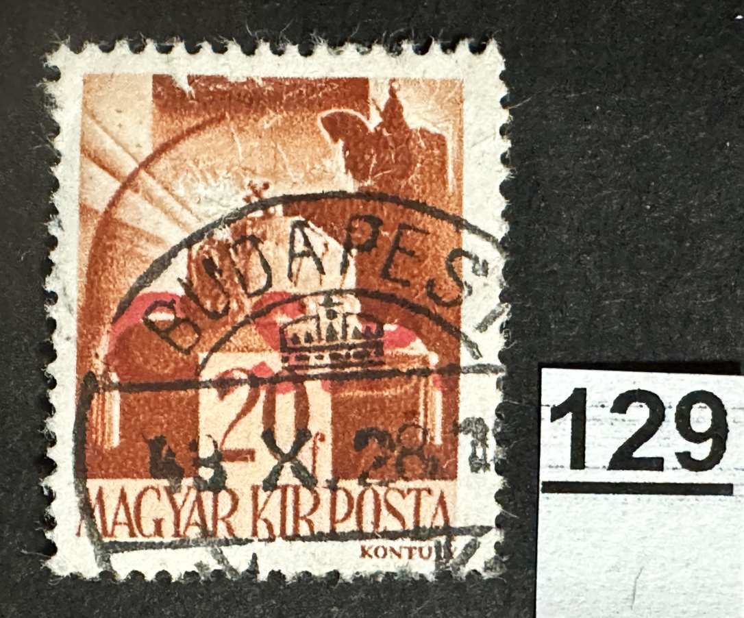 MAGYARORSZÁG 1945 VISSZATÉRT TERÜLET -FELVIDÉK- RIMASZOMBAT HADVEZÉREK 20 FILLÉR  BÉLYEG