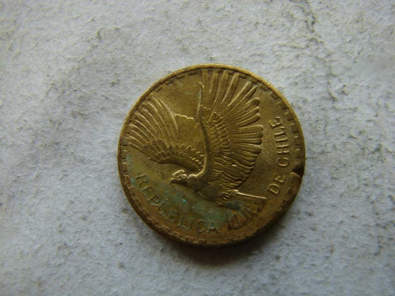 CHILE 2 CENTESIMOS, 1965. 1 DB.