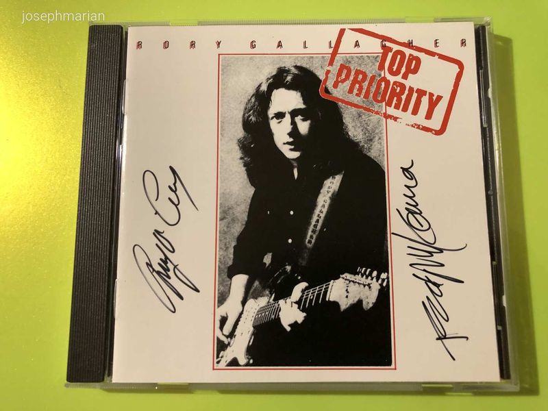 Demon Records: Rory Gallagher Top Priority CD Signed