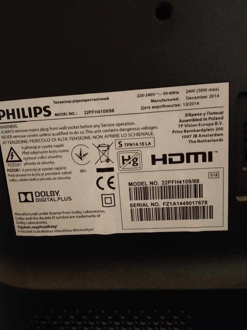 Kisméretű Philips tévé