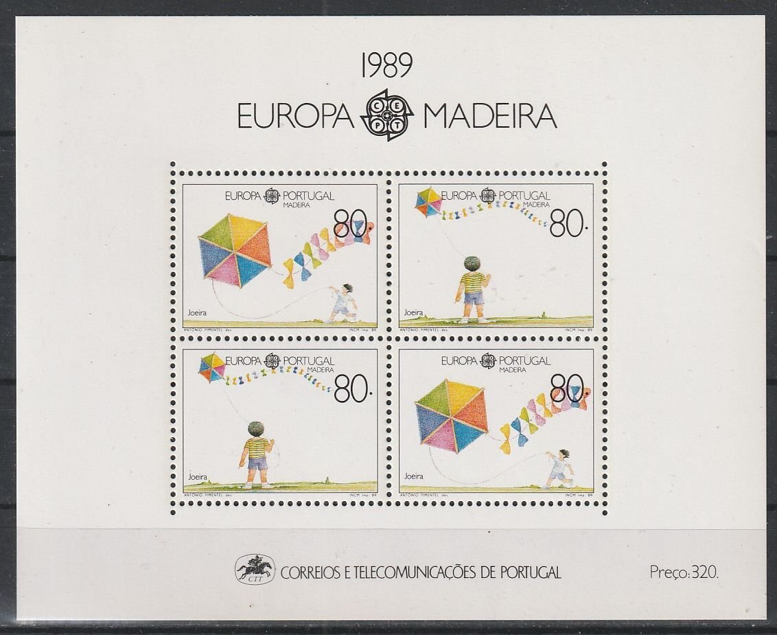 Portugália  Postatiszta Blokk