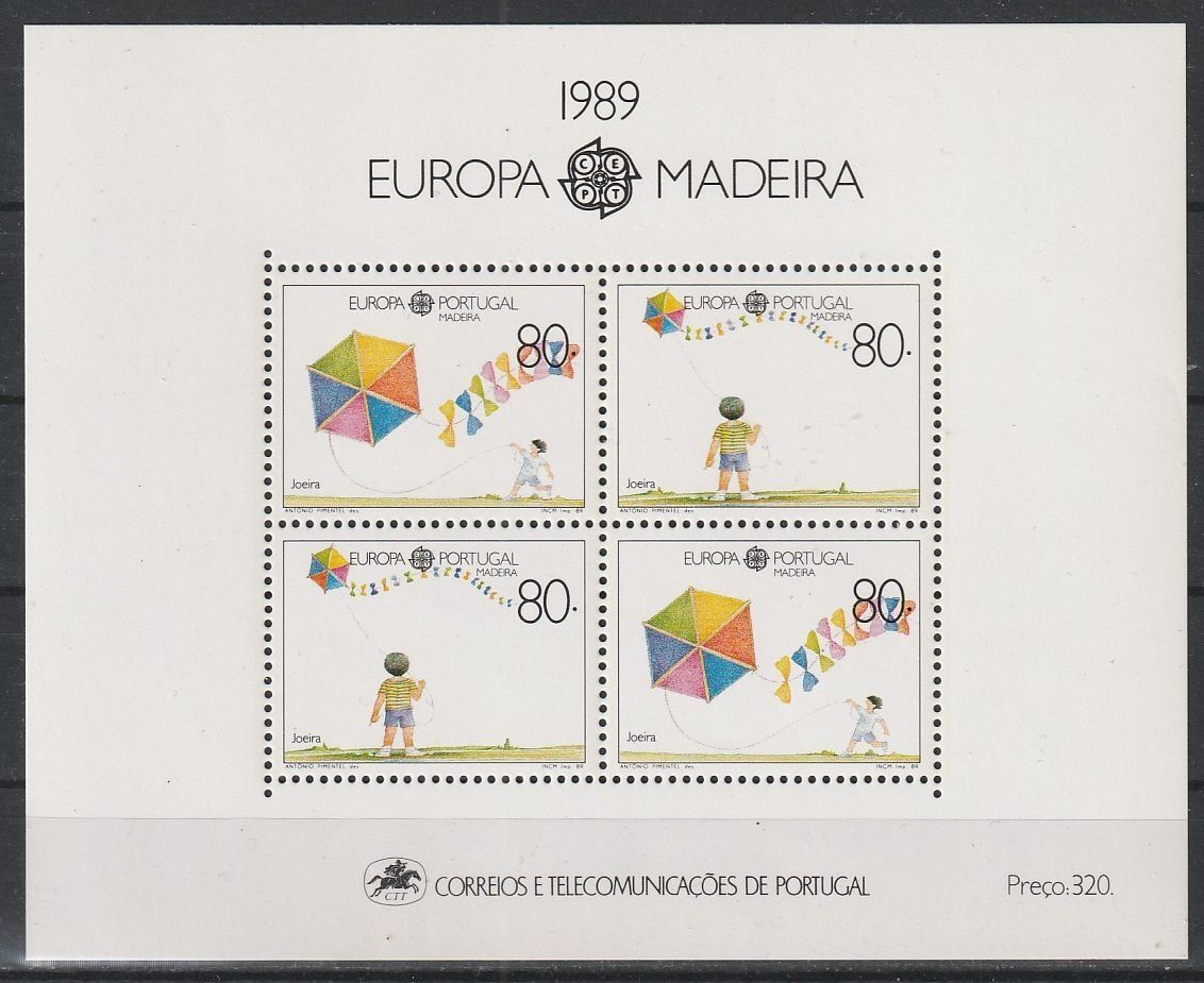 Portugália  Postatiszta Blokk
