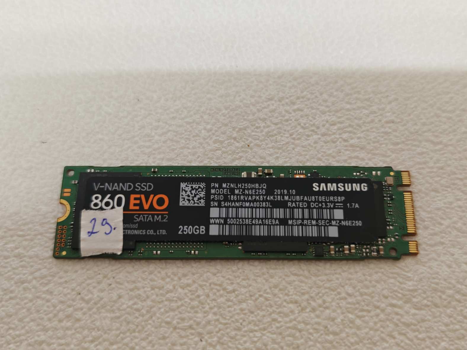 29. 256GB M.2 SSD