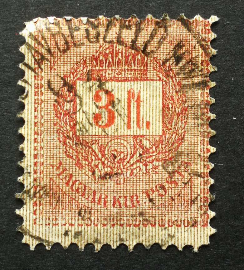 Magyarország 1888 Feketeszámú krajcáros 3 Ft ... TÁVBESZÉLŐ... H
