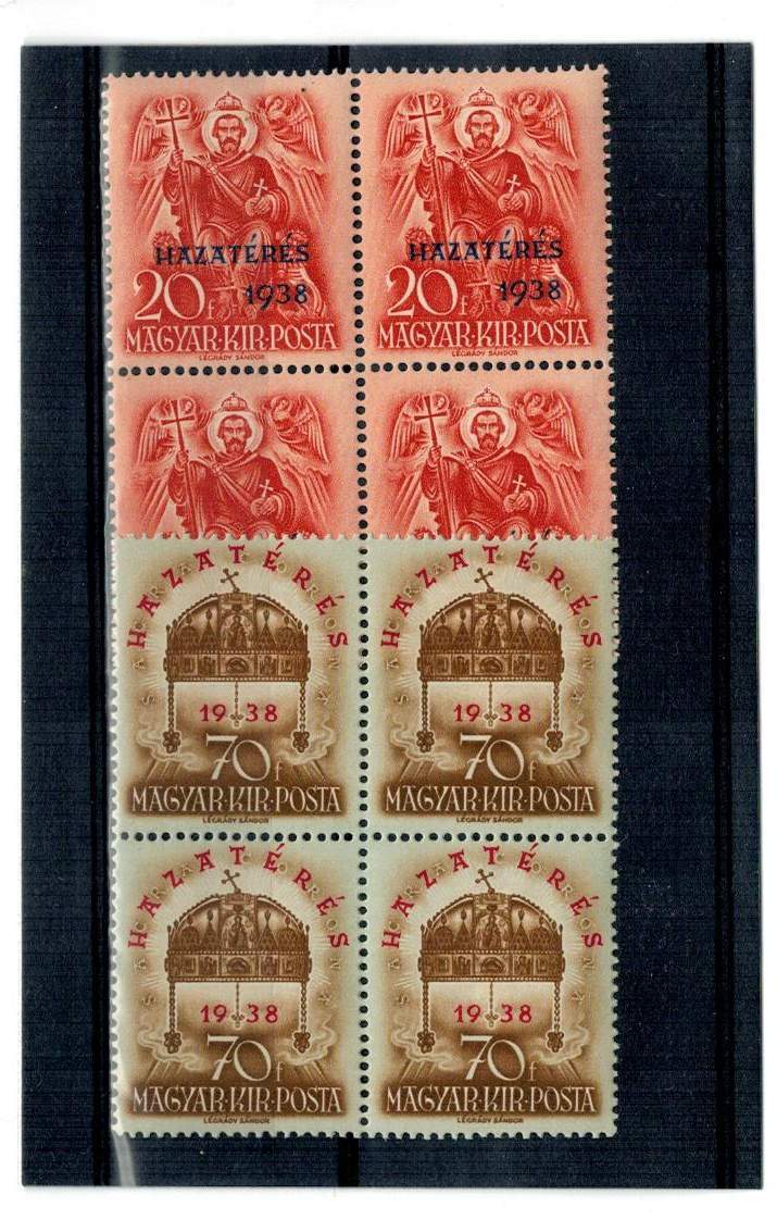 postatiszta négyestömbbe 1938 hazatérés
