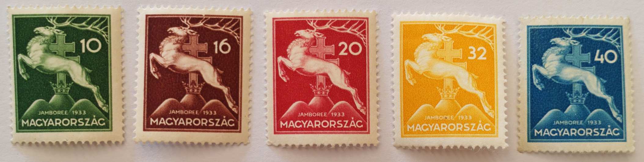 1933 Cserkész Teljes Bélyegsor (**)!