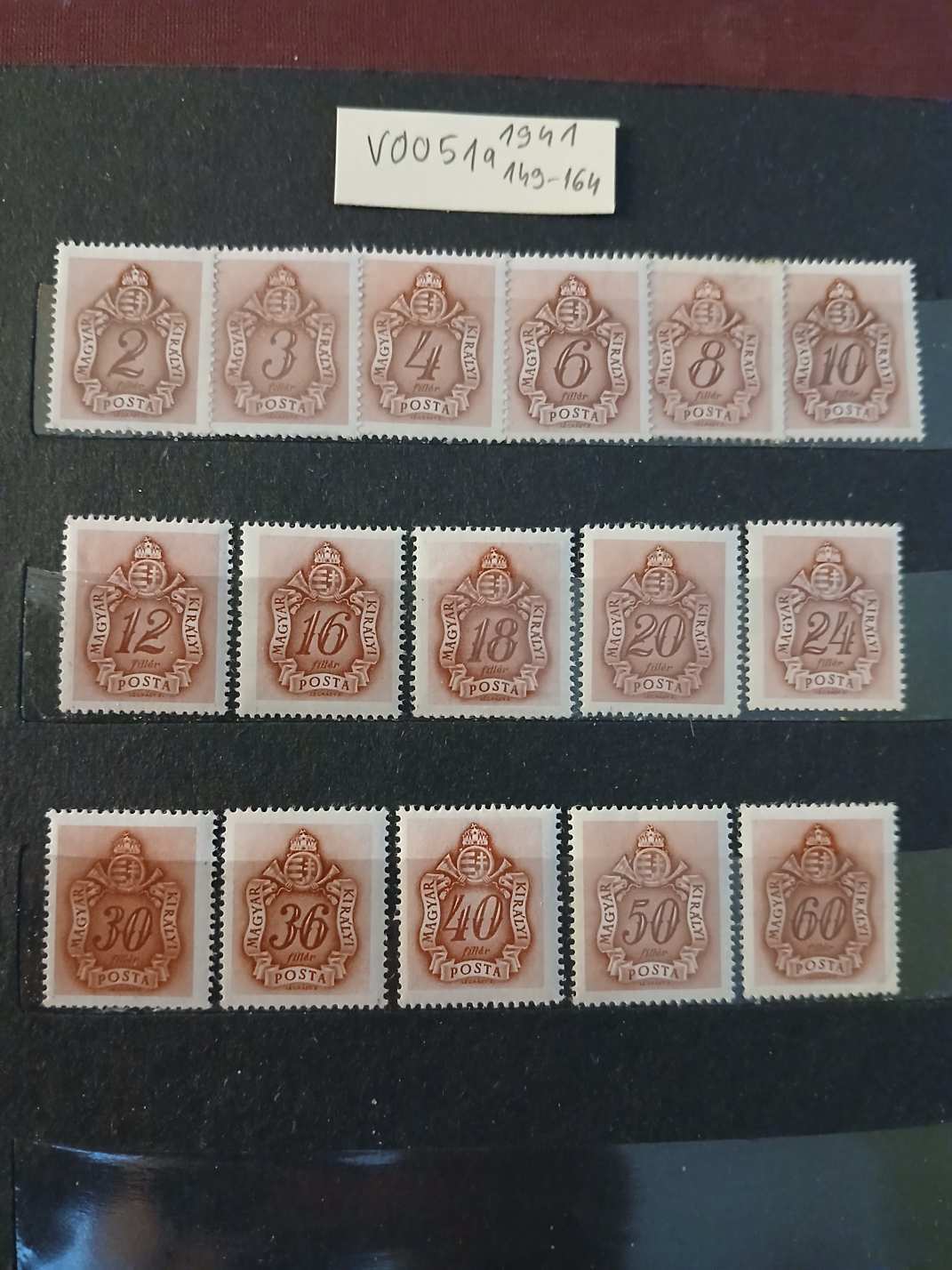 v0051a magyar belyeg 1941 barnaporto ii postatiszta