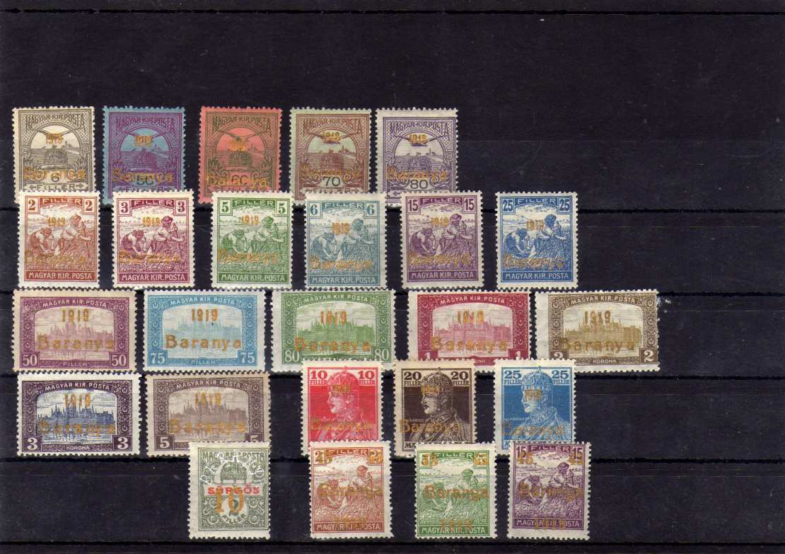megszállás: 1919. BARANYA I.-II.