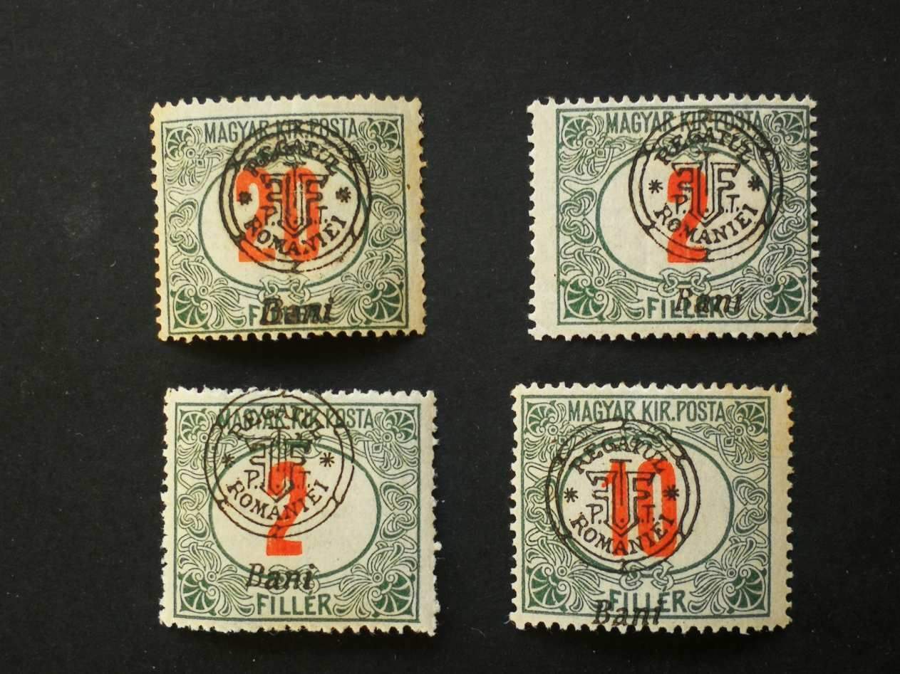 Magyarország 1919 Erdély nagyváradi felülnyomás 4 db kat. ár 450 Ft H