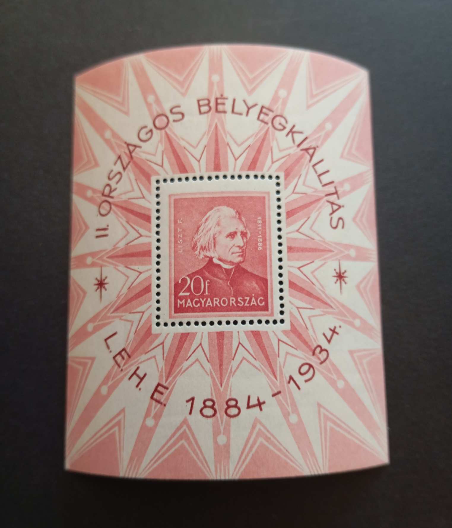 Magyarország 1934 LEHE blokk postatiszta kat. ár 50000 Ft