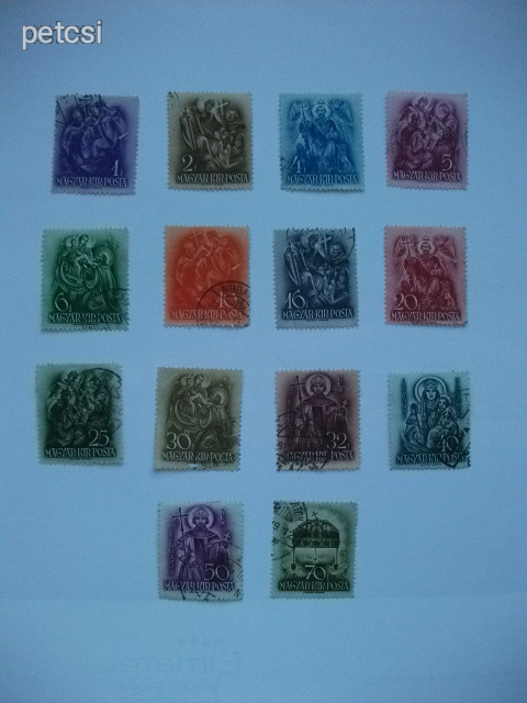 magyar bélyeg / bélyegsor szent istván 1938 2