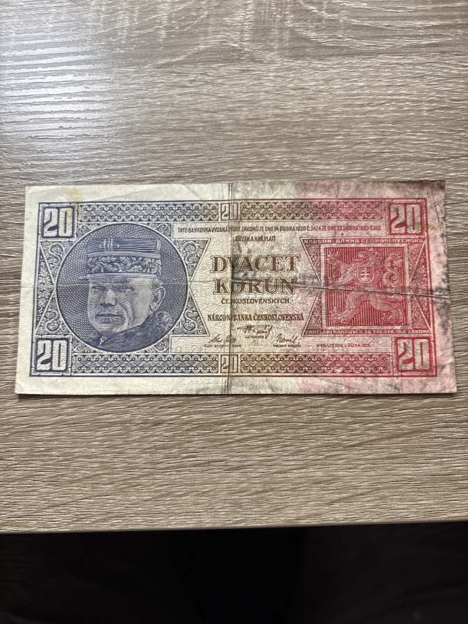 20 korona cseh 1925