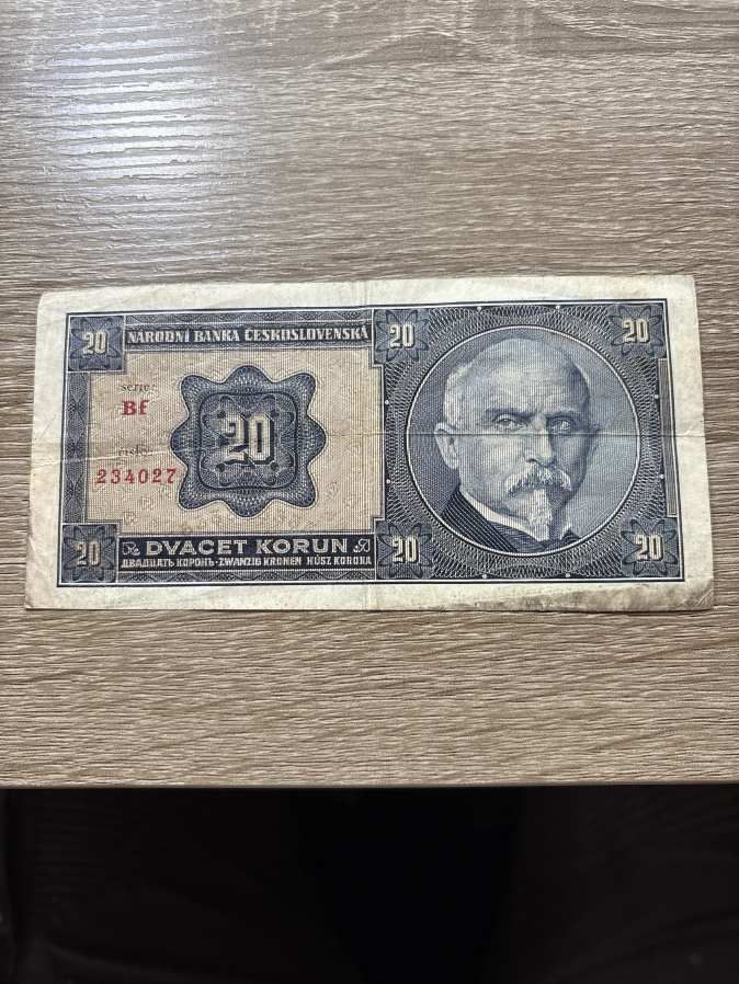 20 korona cseh 1925