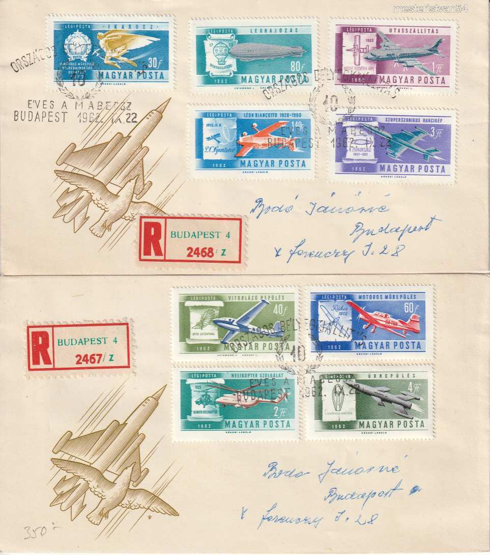 1962.F.D.C. Ikarusztól az ürrakétáig-L. A-5