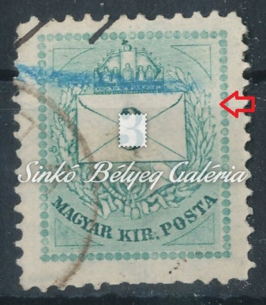 1881. Szinesszamu krajcaros 3kr